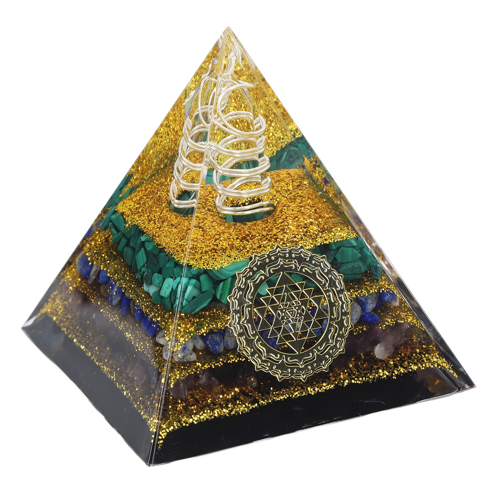 Crystal Pyramid Energy Generator Orgone Pyramid for Positive Energy Desktop view 3