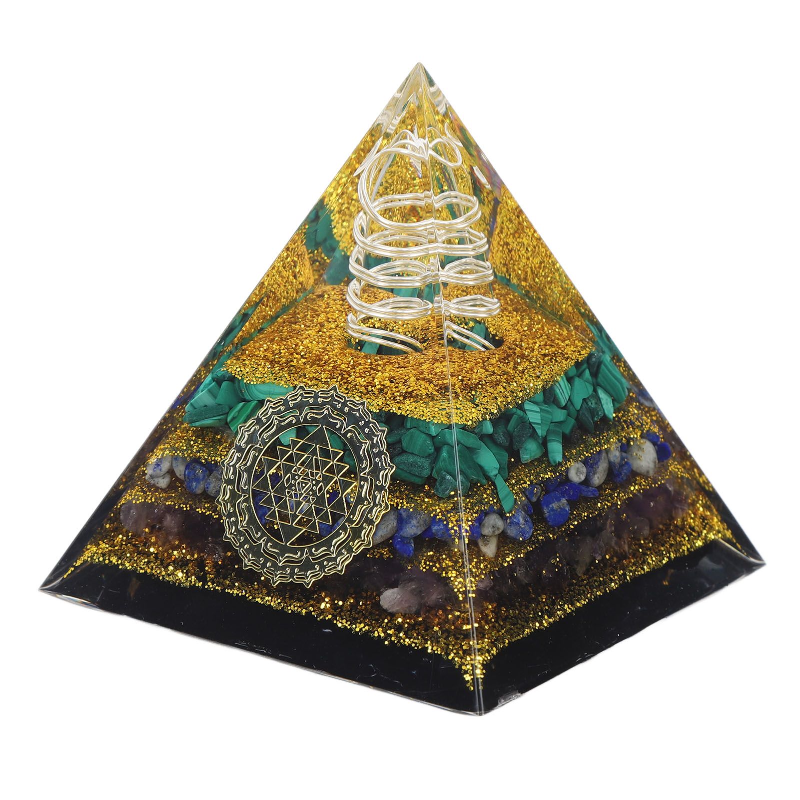 Crystal Pyramid Energy Generator Orgone Pyramid for Positive Energy Desktop view 4