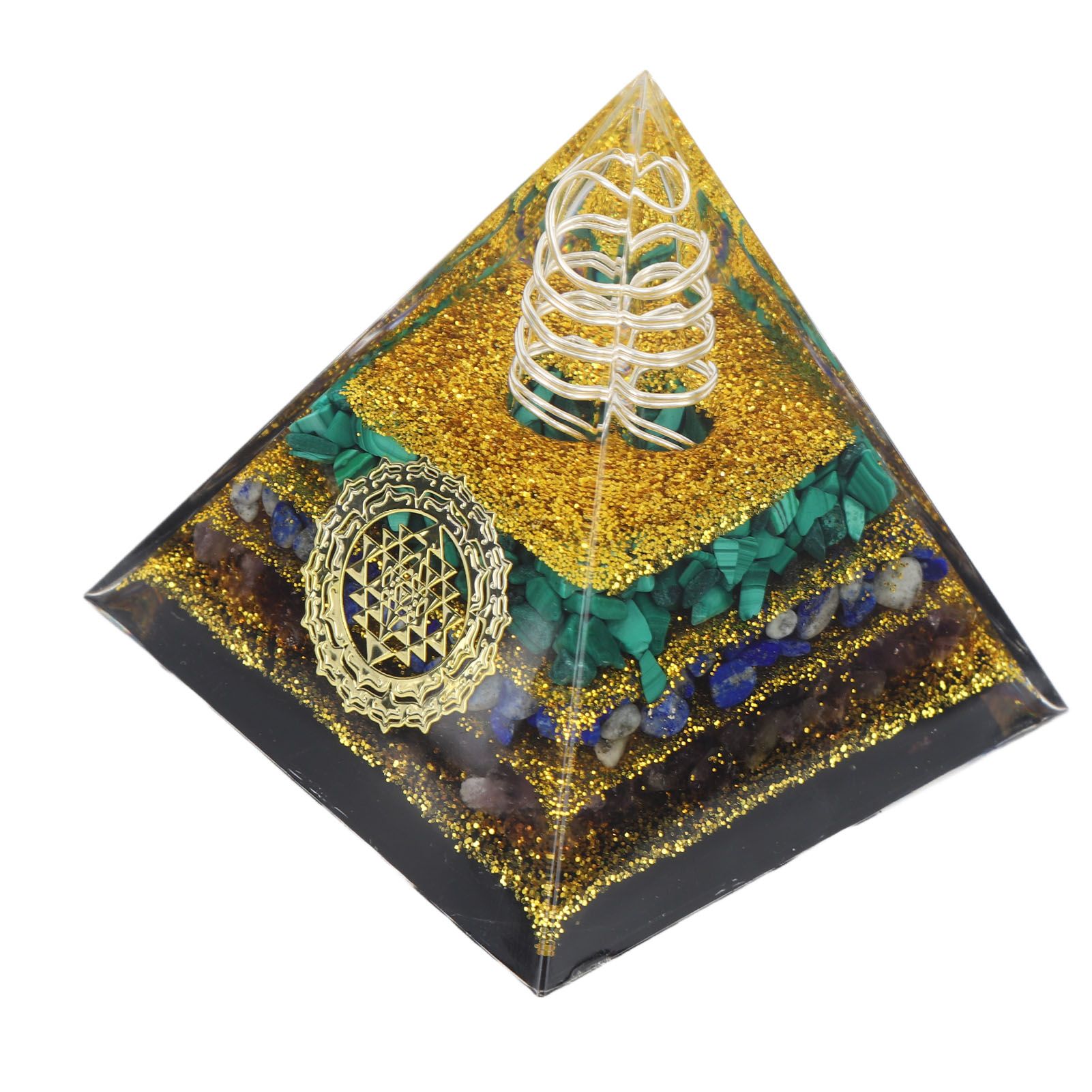 Crystal Pyramid Energy Generator Orgone Pyramid for Positive Energy Desktop view 6