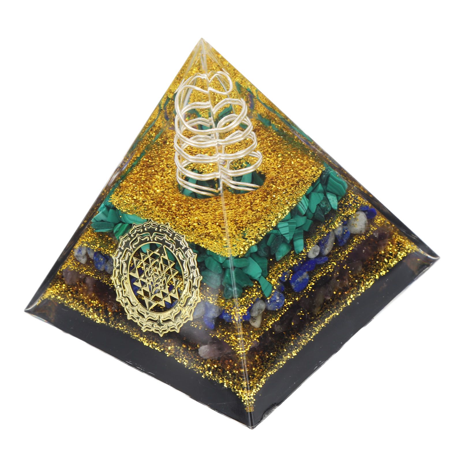 Crystal Pyramid Energy Generator Orgone Pyramid for Positive Energy Desktop view 8