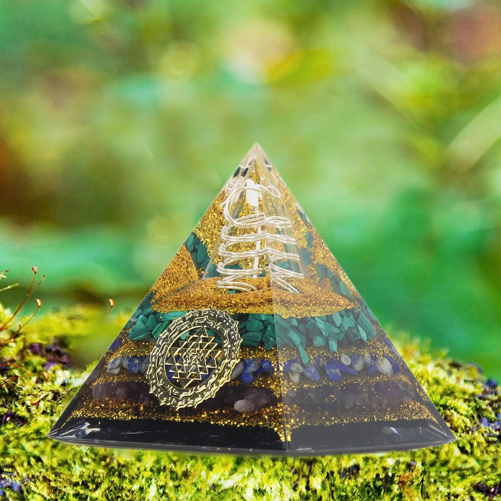 Crystal Pyramid Energy Generator Orgone Pyramid for Positive Energy Desktop view 12