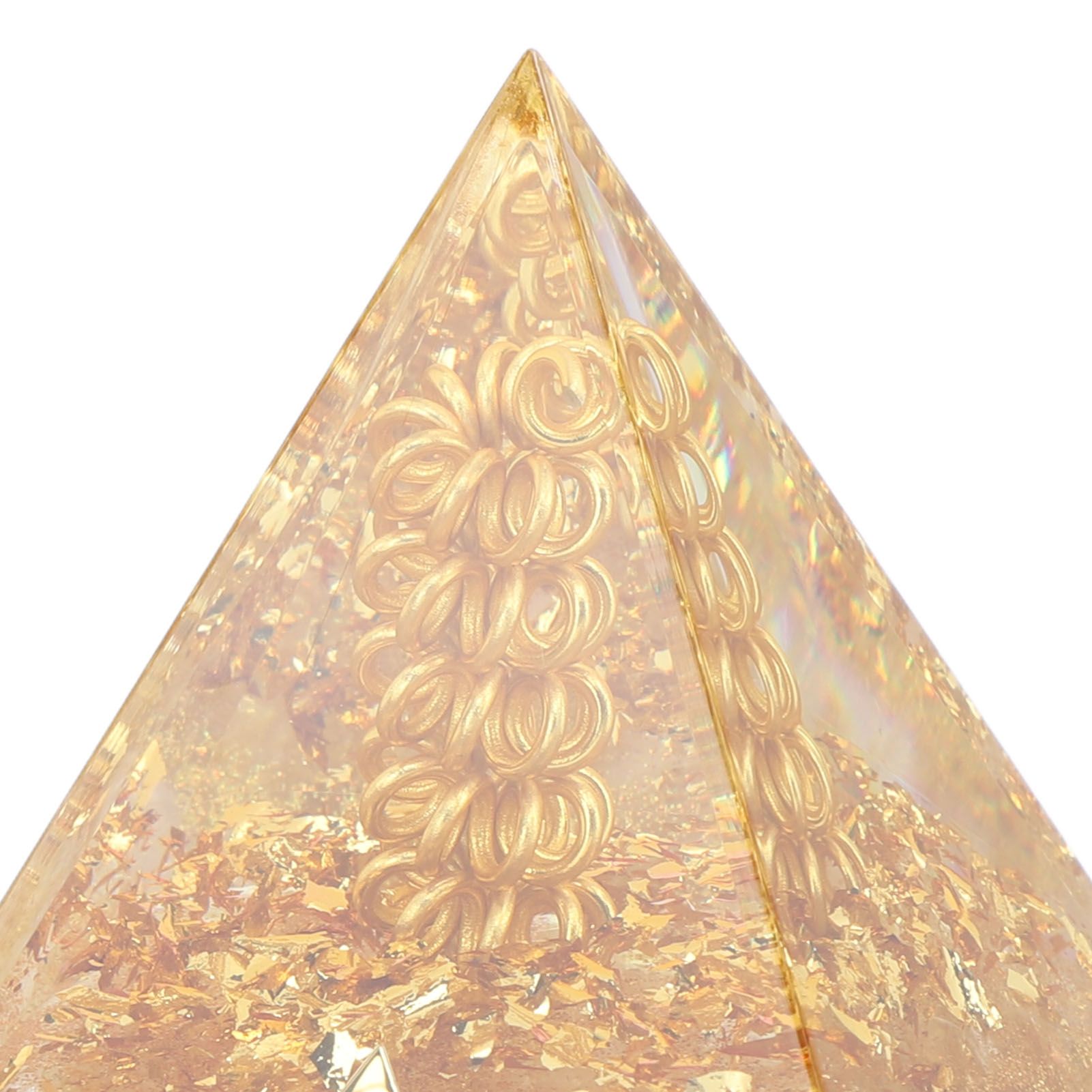 Orgonite Pyramid 6cm Energy Generator Crystal Wire Handmade Pyramid Decor for view 15