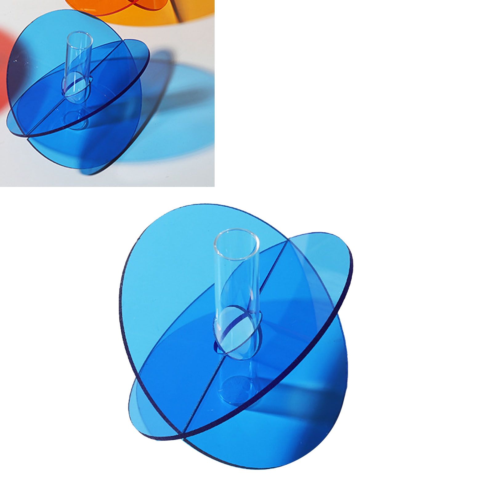 Acrylic Geometric Flower Vase Fine Detail Easy To Clean Acrylic Geometric view 5