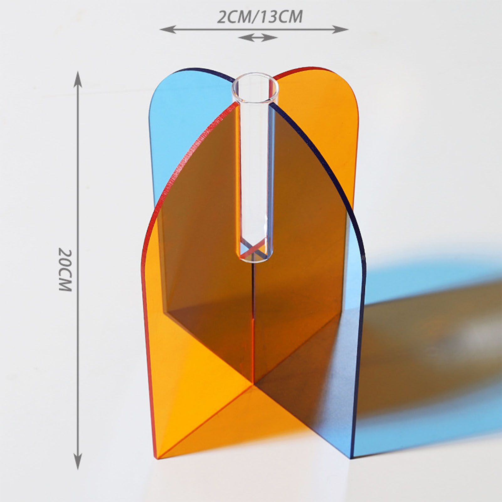 Acrylic Geometric Flower Vase Fine Detail Easy To Clean Acrylic Geometric view 10