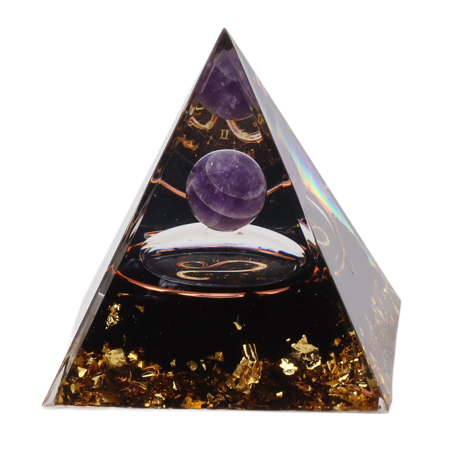 5cm Orgonite Pyramid for Positive Energy Healing Crystal Pyramid Meditation — image 1