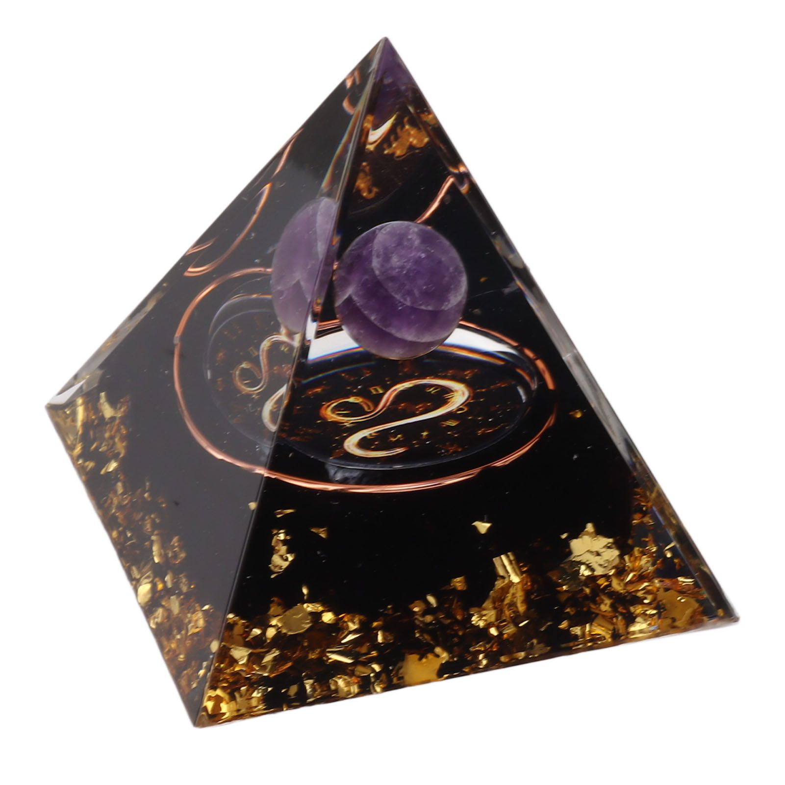 5cm Orgonite Pyramid for Positive Energy Healing Crystal Pyramid Meditation view 5