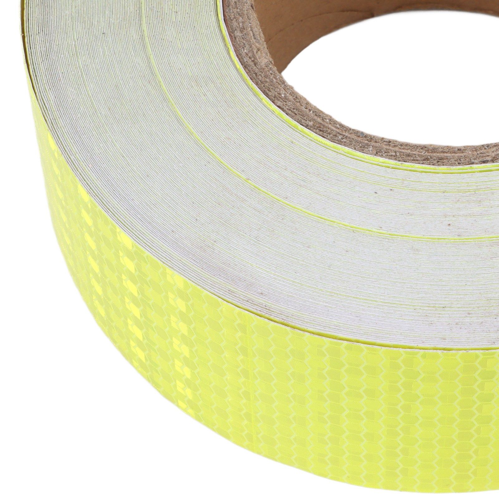 Pure Color Fluorescent Yellow Reflective Tape Warning Reflective Strip for view 13