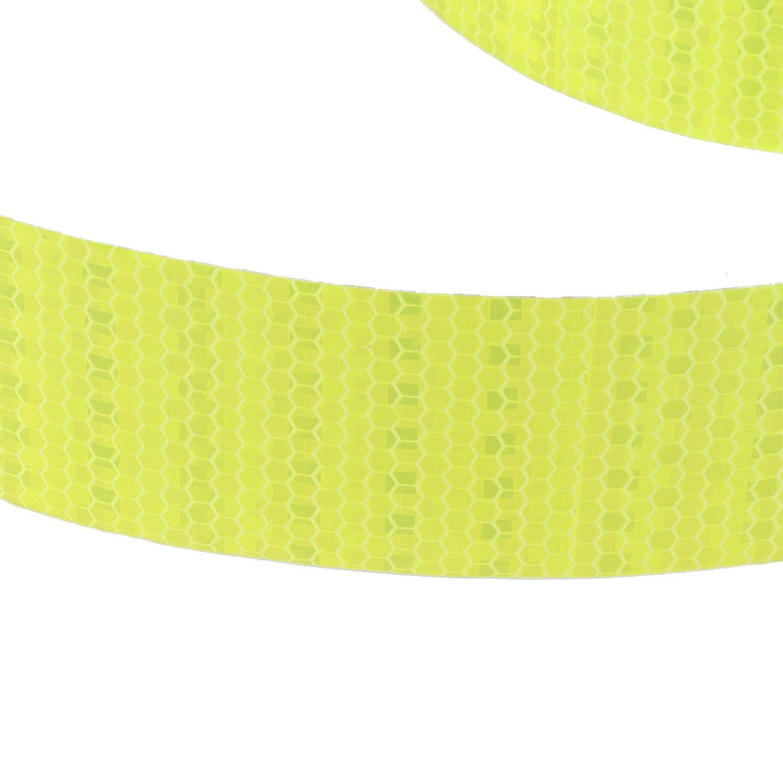Pure Color Fluorescent Yellow Reflective Tape Warning Reflective Strip for view 14