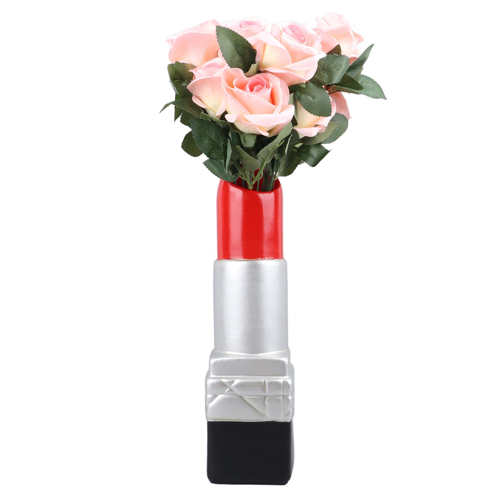 Creative Lipstick Shape Vase Beautiful Resin Exquisite Realistic Lipstick view 7