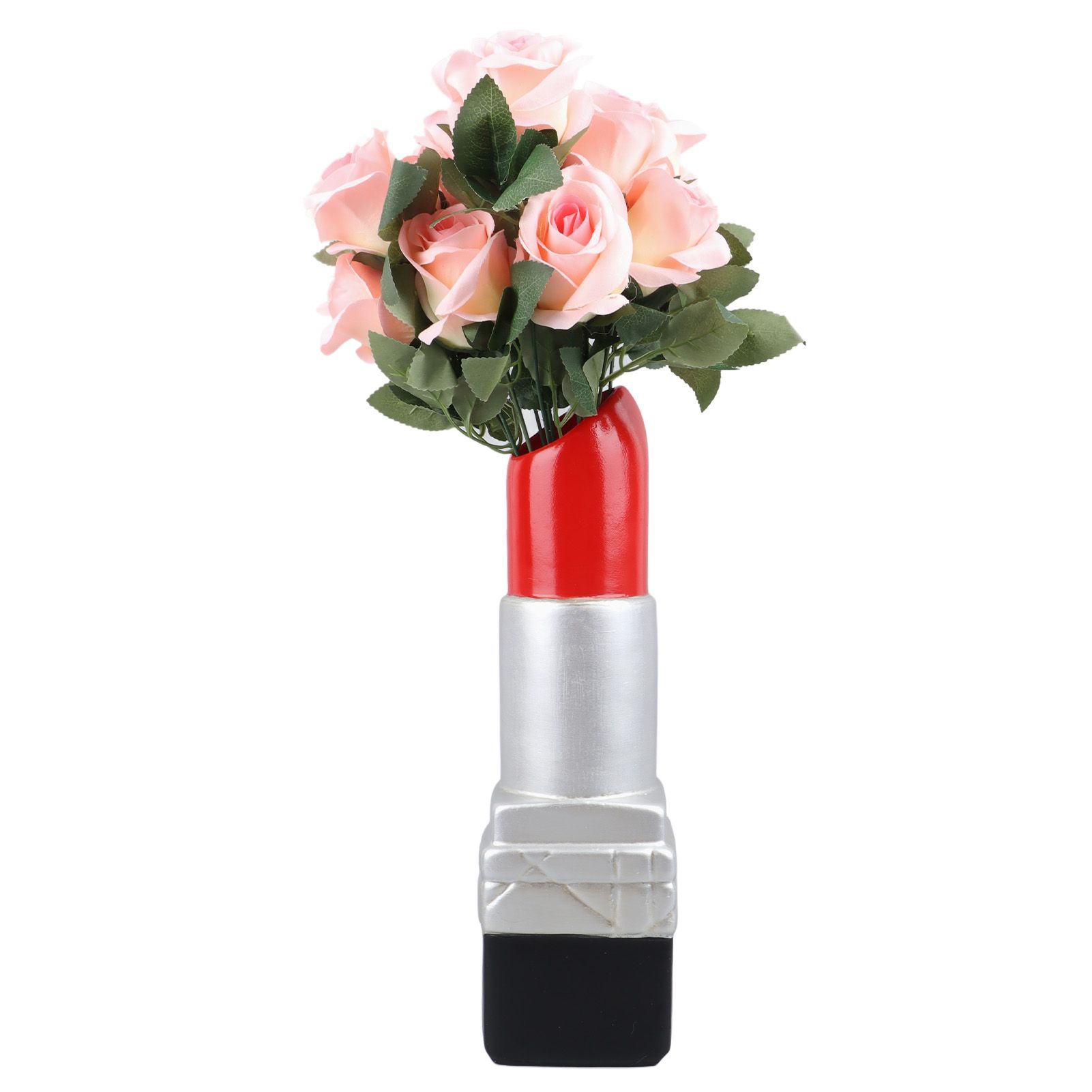 Creative Lipstick Shape Vase Beautiful Resin Exquisite Realistic Lipstick view 8