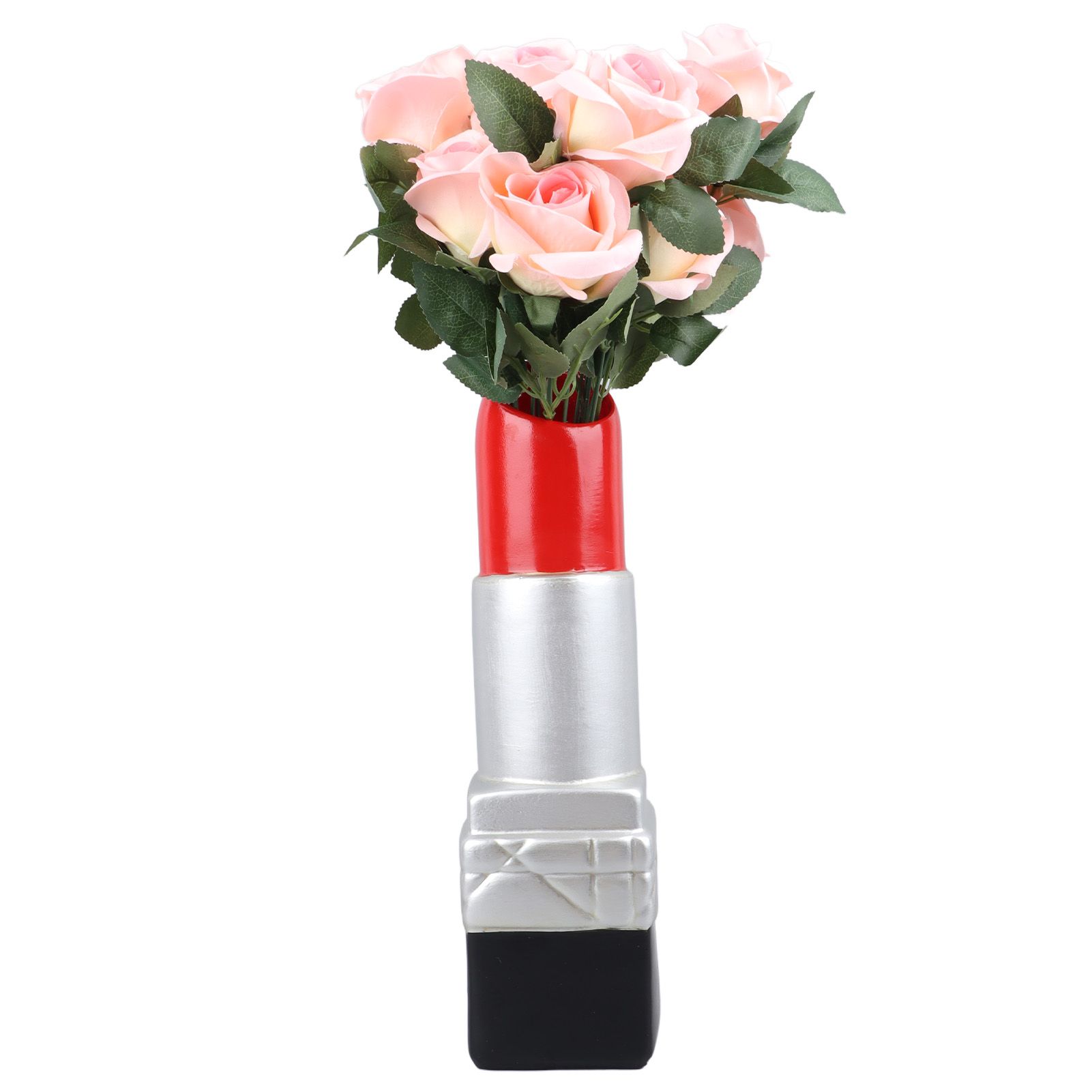 Creative Lipstick Shape Vase Beautiful Resin Exquisite Realistic Lipstick view 9