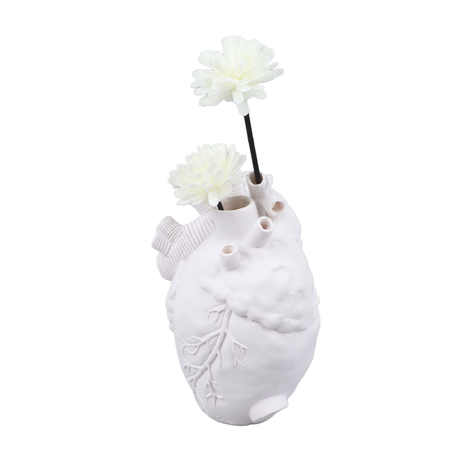 Creative Anatomical Heart Vases Resin Sculpture Heart Shaped Art Flower Vases view 6