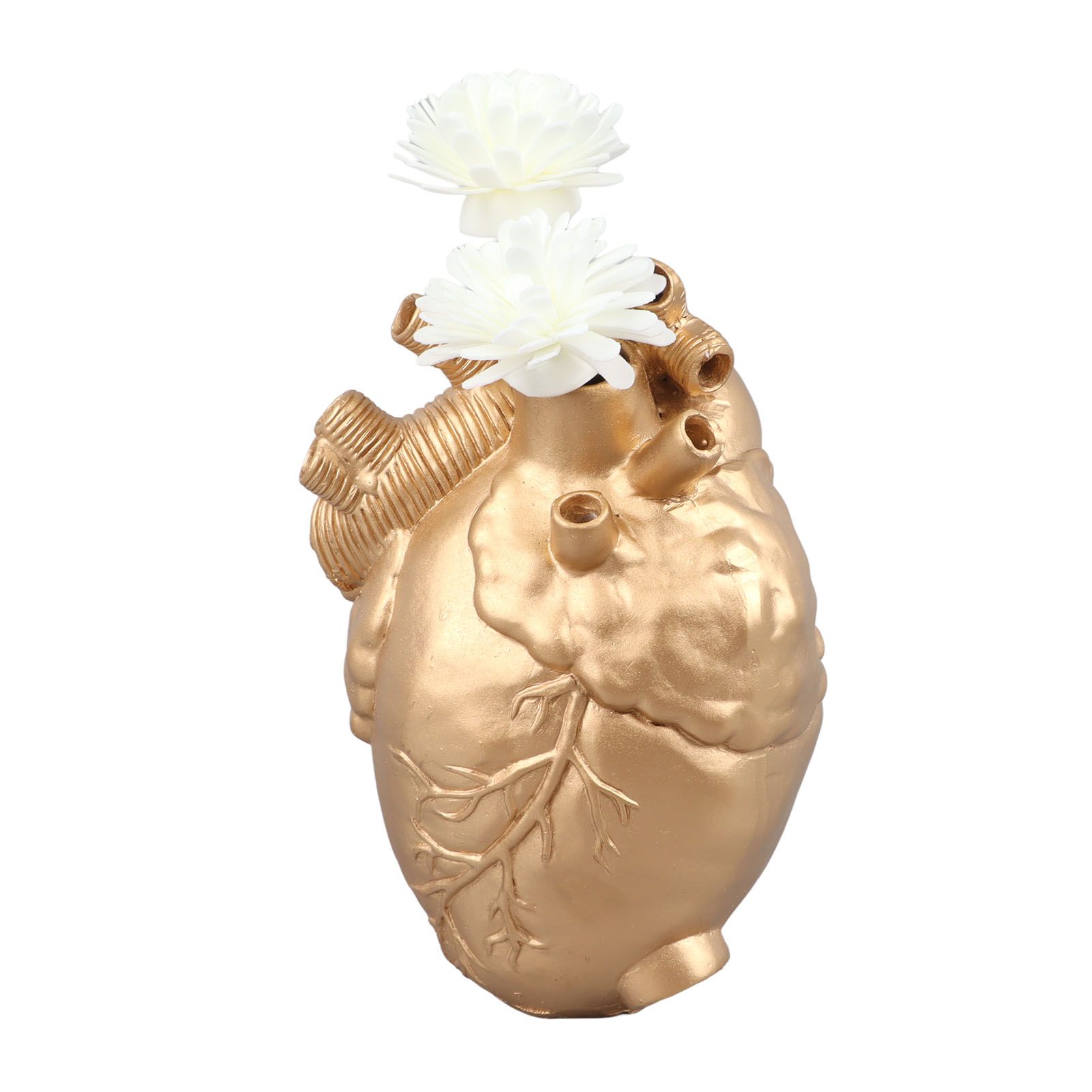Creative Anatomical Heart Vases Resin Sculpture Heart Shaped Art Flower Vases view 6