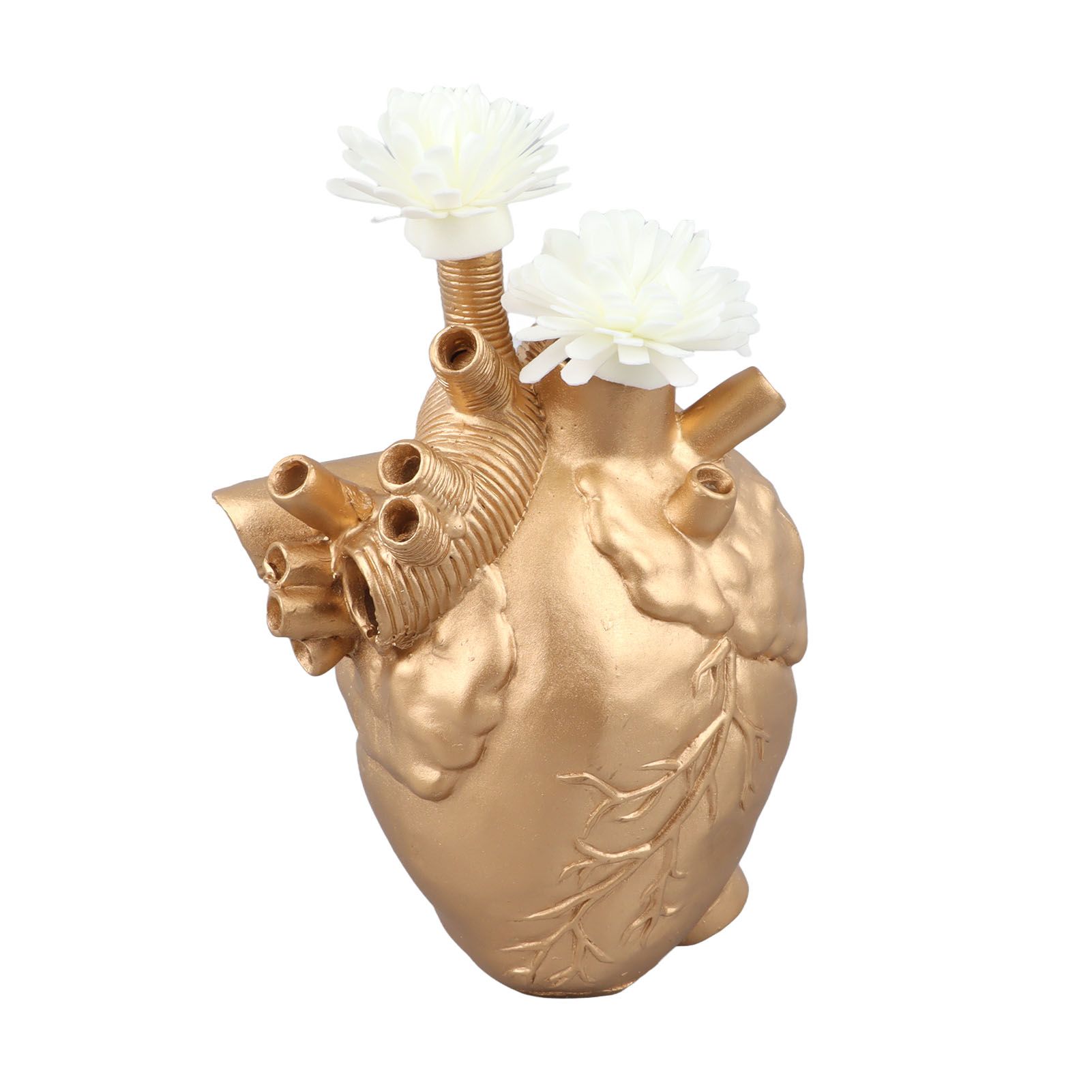 Creative Anatomical Heart Vases Resin Sculpture Heart Shaped Art Flower Vases view 7