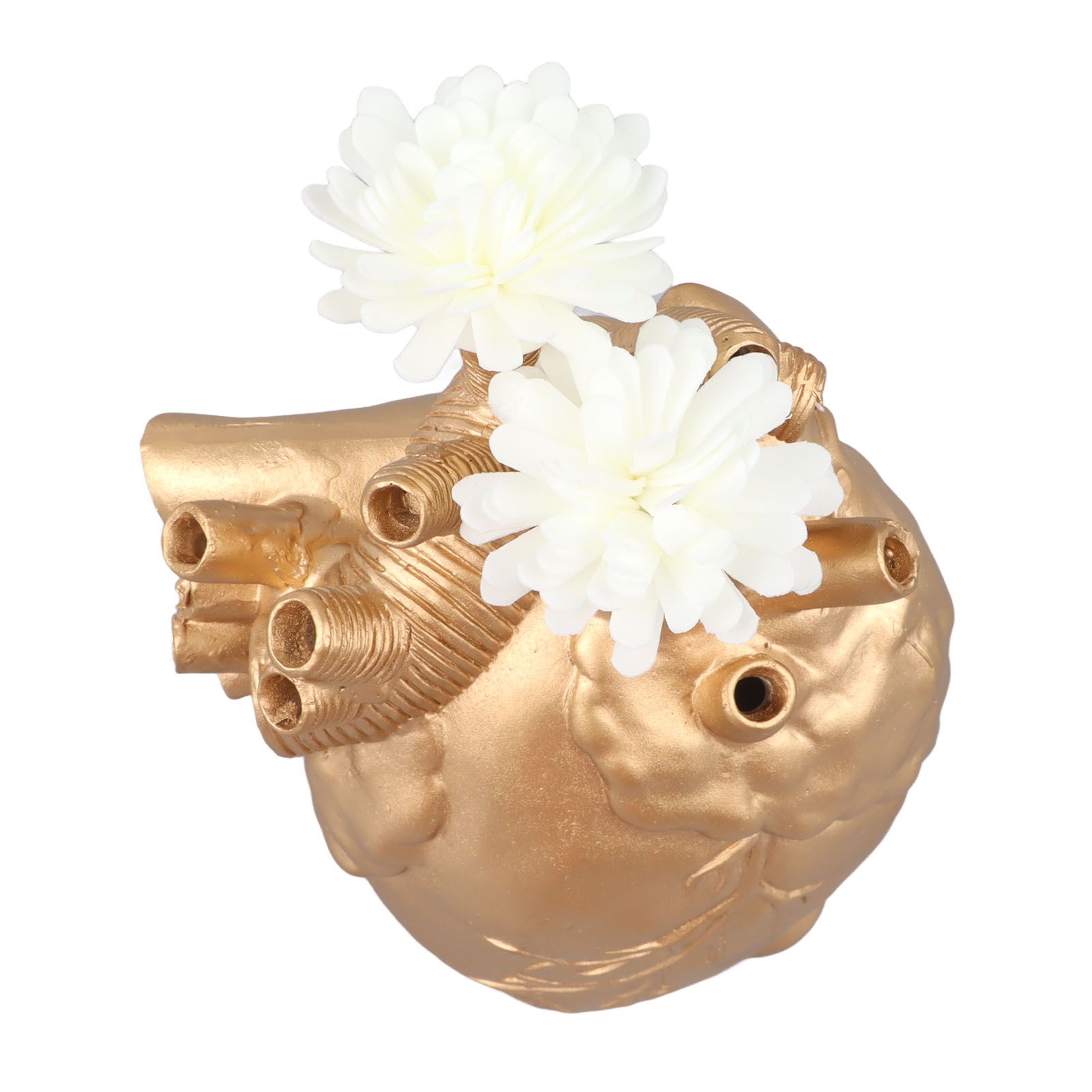Creative Anatomical Heart Vases Resin Sculpture Heart Shaped Art Flower Vases view 8