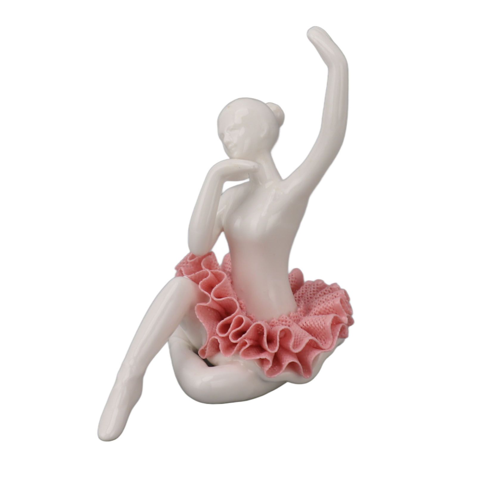 Dancing Ballerina Girl Figurine Ceramic Ballet Girl Figure Ballet Dancer view 5