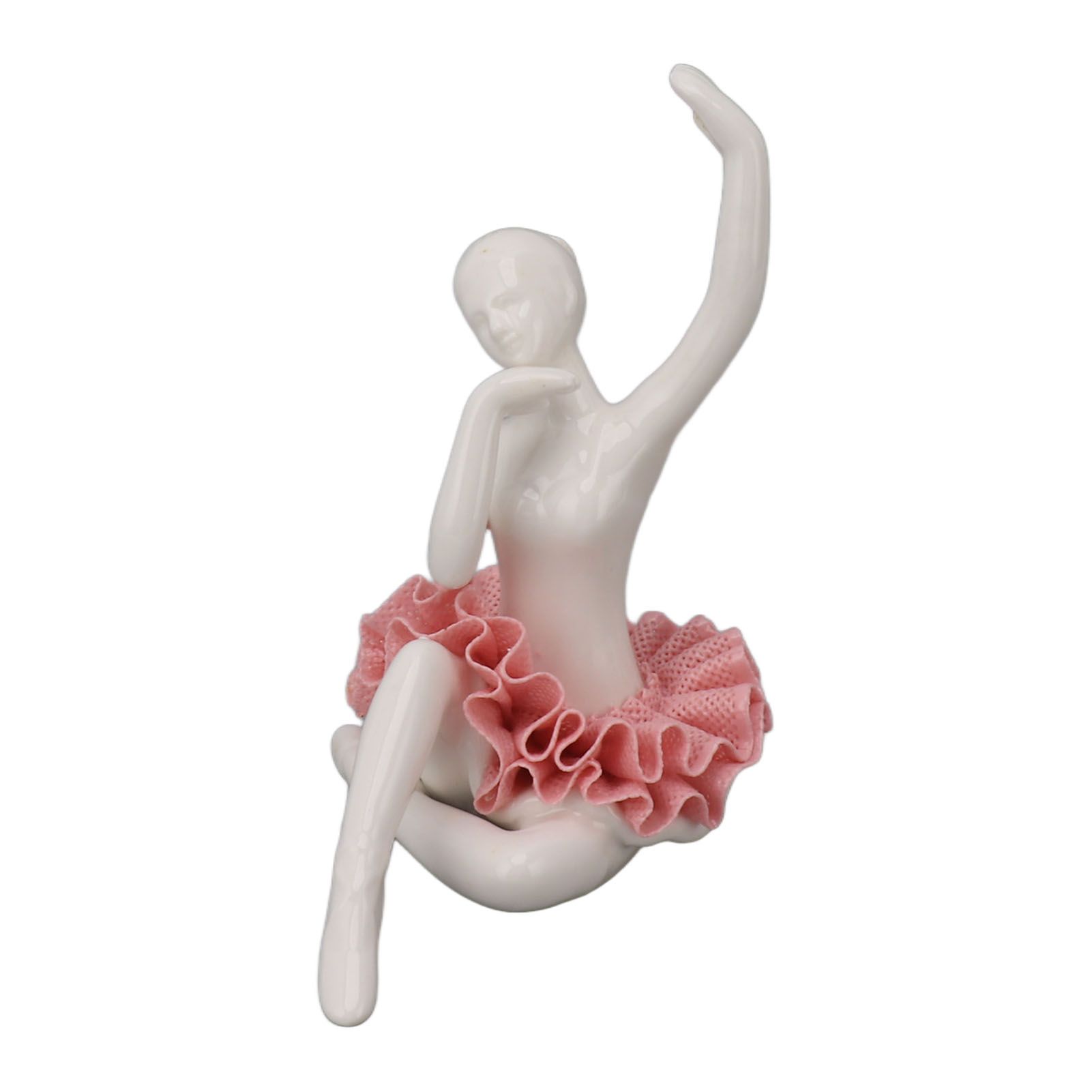 Dancing Ballerina Girl Figurine Ceramic Ballet Girl Figure Ballet Dancer view 6