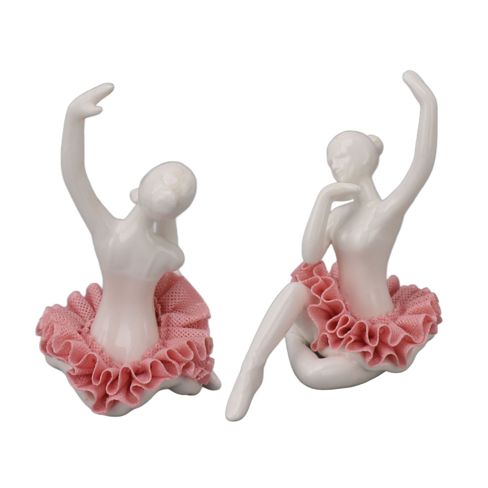 Dancing Ballerina Girl Figurine Ceramic Ballet Girl Figure Ballet Dancer view 7