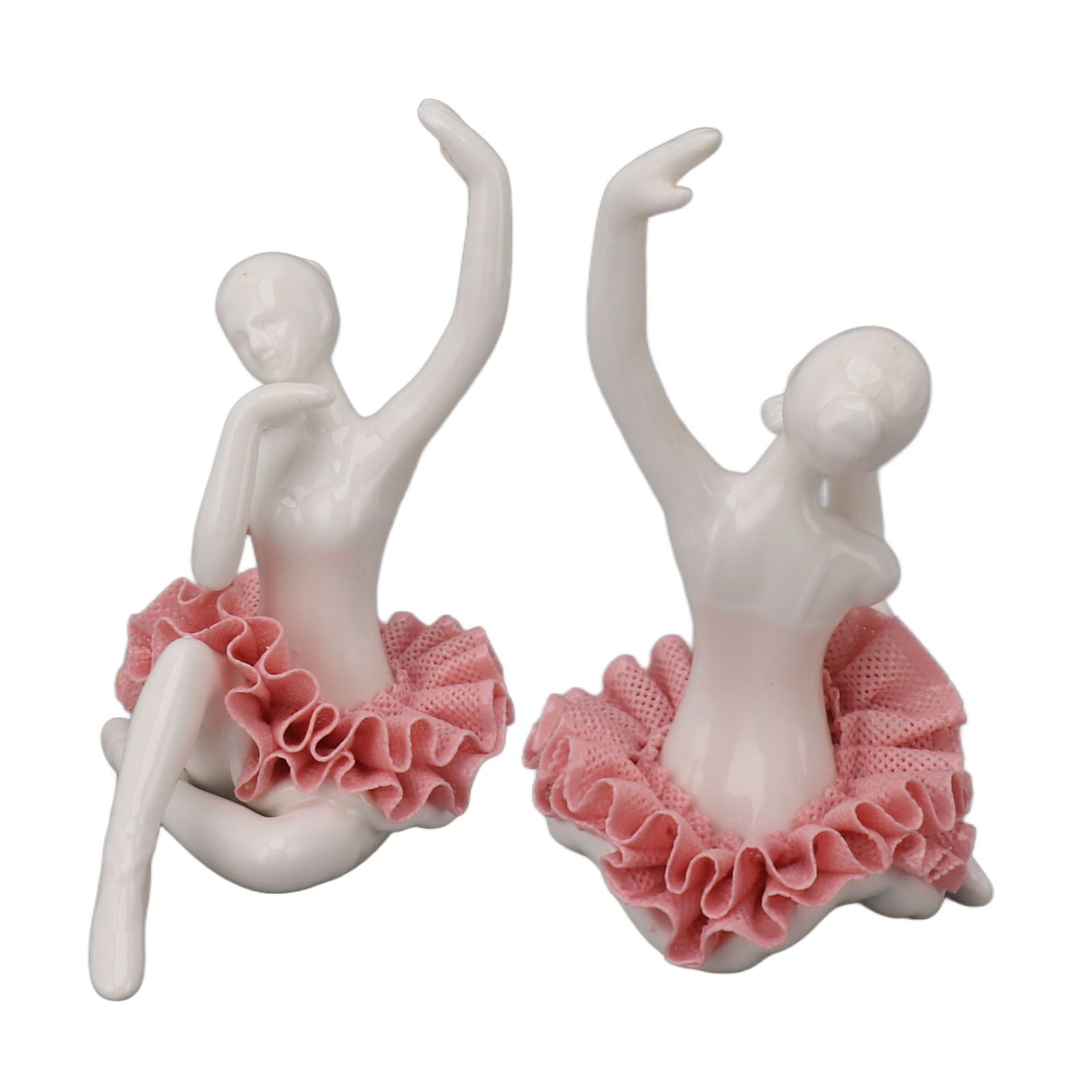 Dancing Ballerina Girl Figurine Ceramic Ballet Girl Figure Ballet Dancer view 8