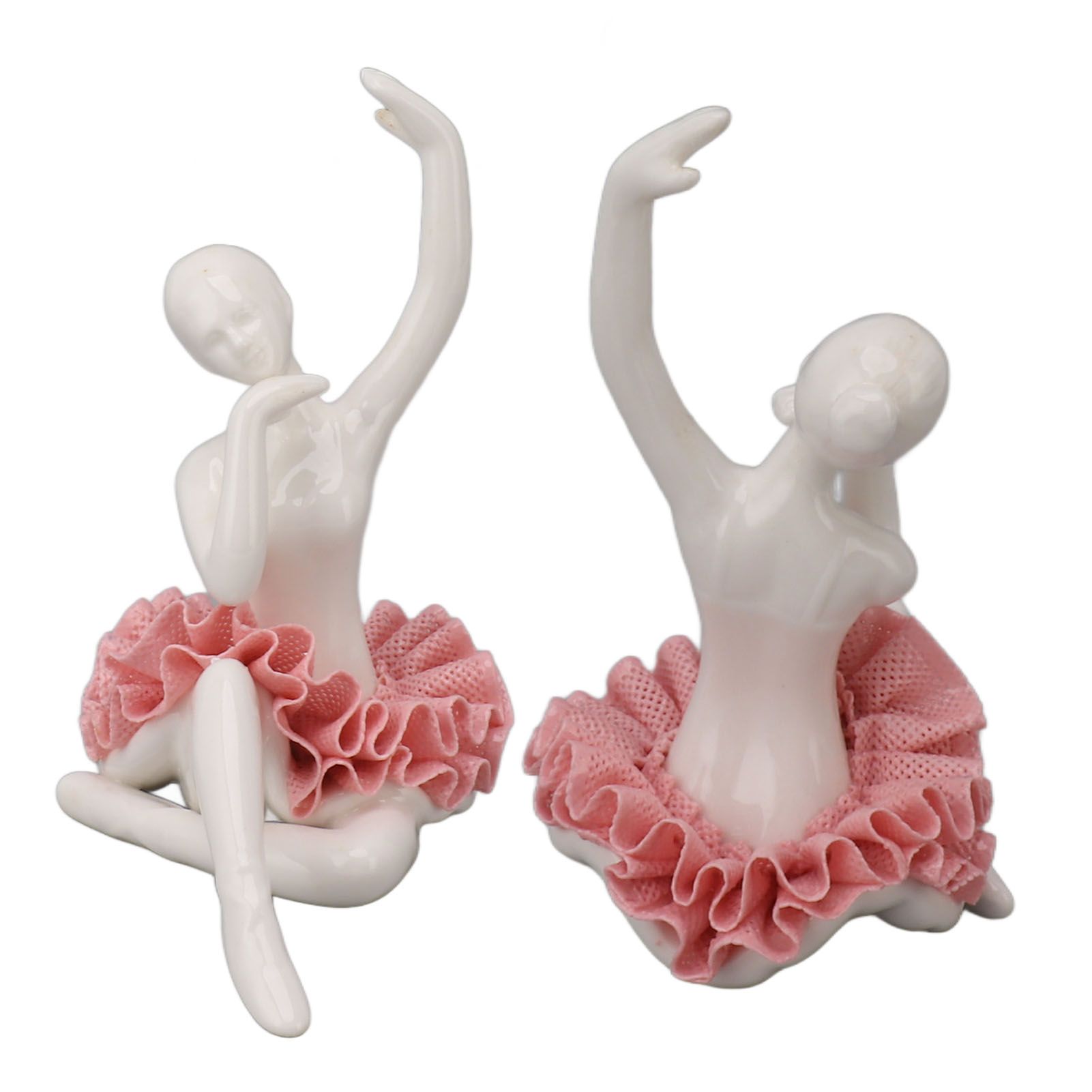 Dancing Ballerina Girl Figurine Ceramic Ballet Girl Figure Ballet Dancer view 9