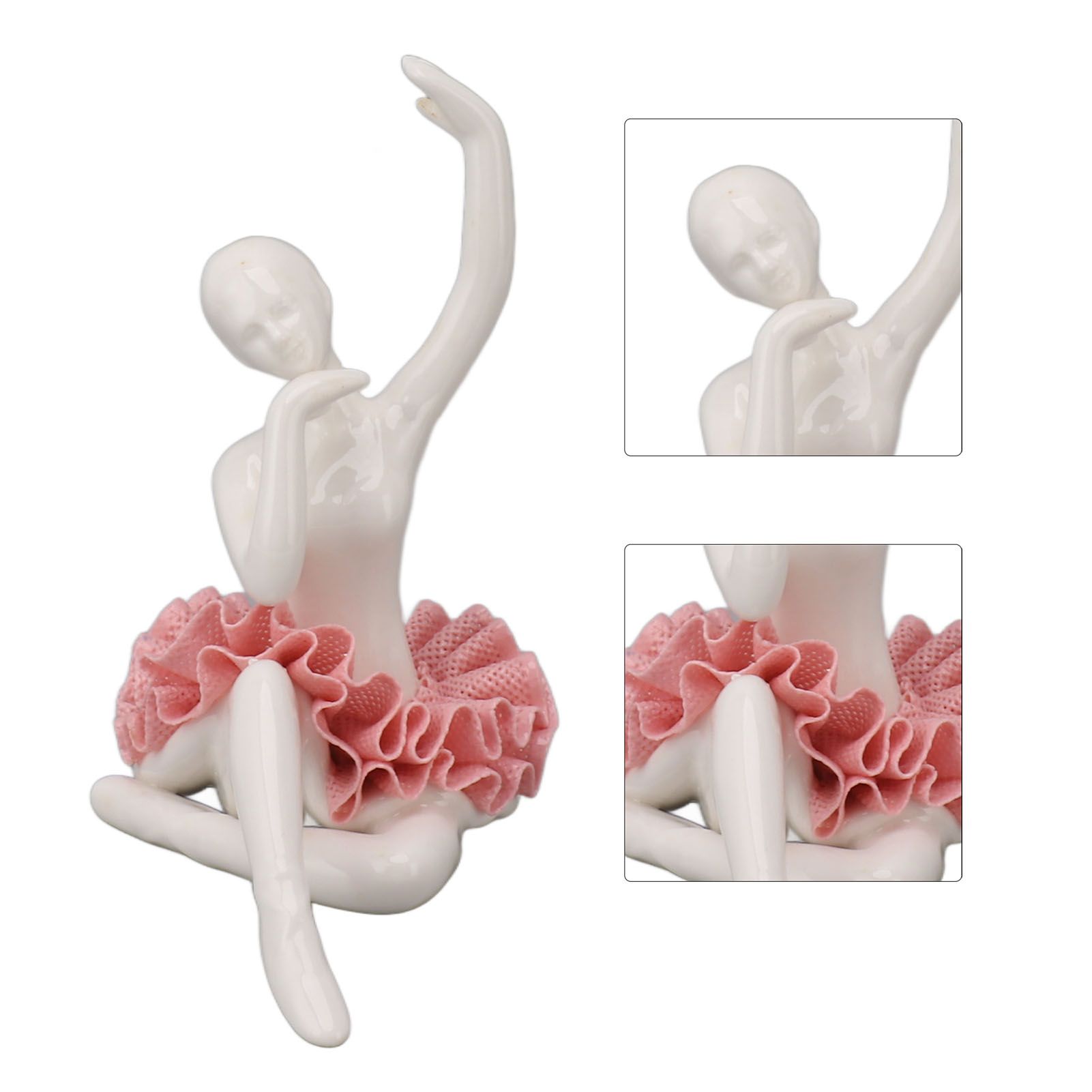 Dancing Ballerina Girl Figurine Ceramic Ballet Girl Figure Ballet Dancer view 10