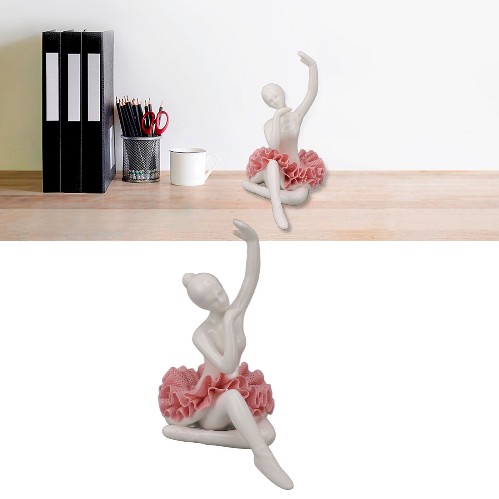 Dancing Ballerina Girl Figurine Ceramic Ballet Girl Figure Ballet Dancer view 11