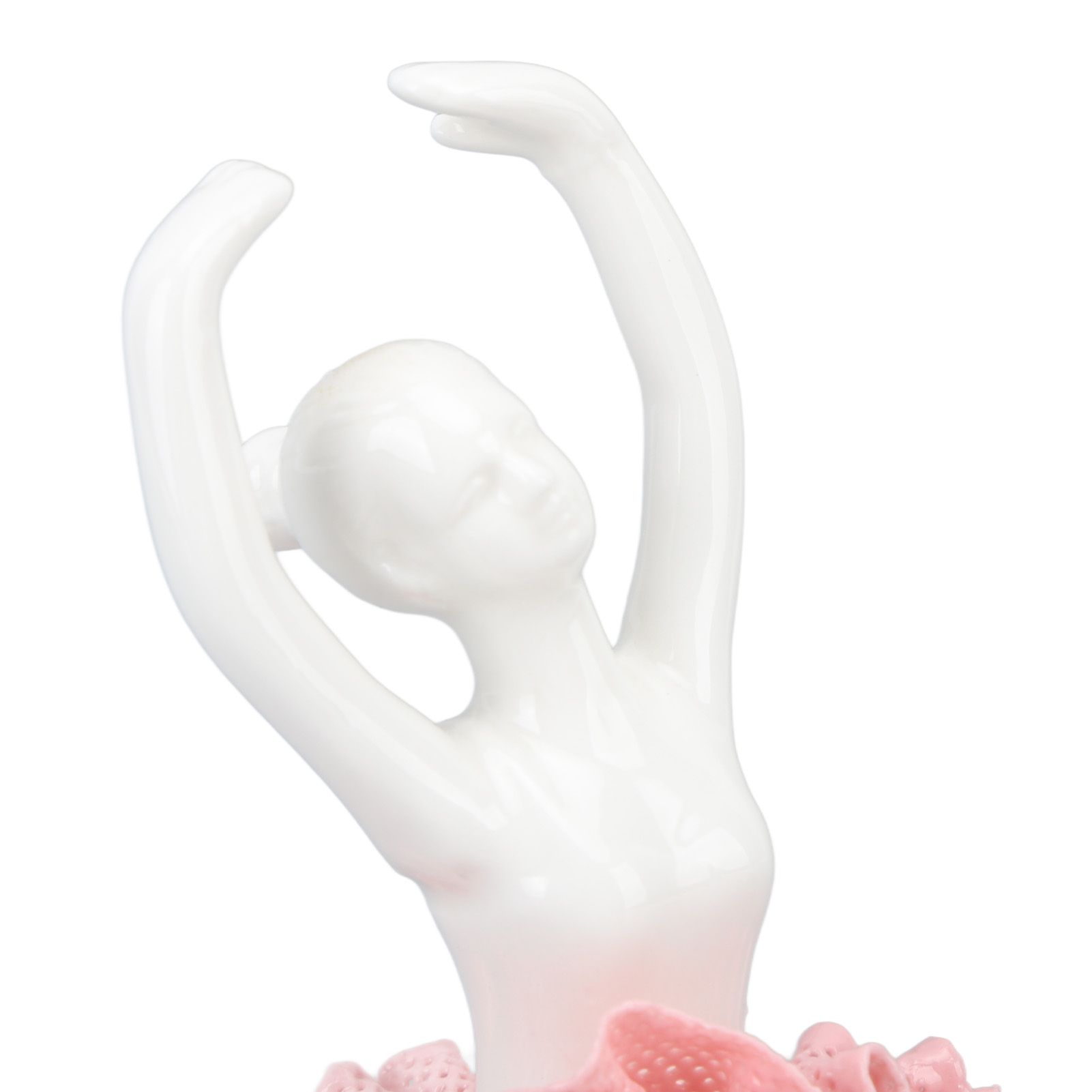 Ballet Dancer Statue Pink Ballerina Figure Ceramic Figure Decor for Table view 13