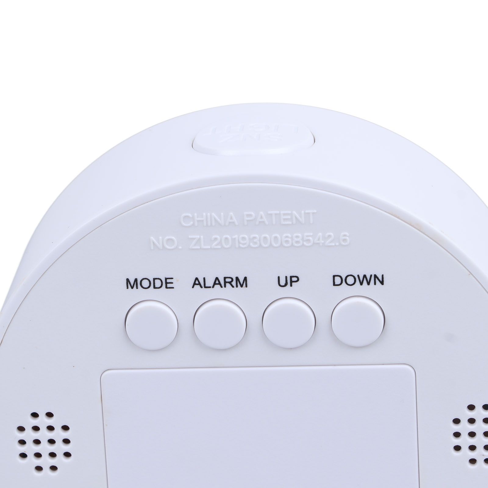 Digital Mirror Clock Alarm White Big Round Screen Easy to Read Portable LED view 15