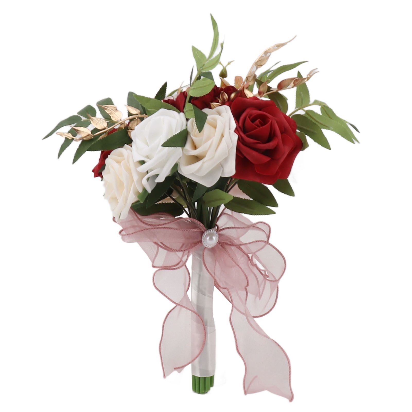 Wedding Bouquets Silk Plastic Realistic Romantic Hand Bouquet for Valentine's