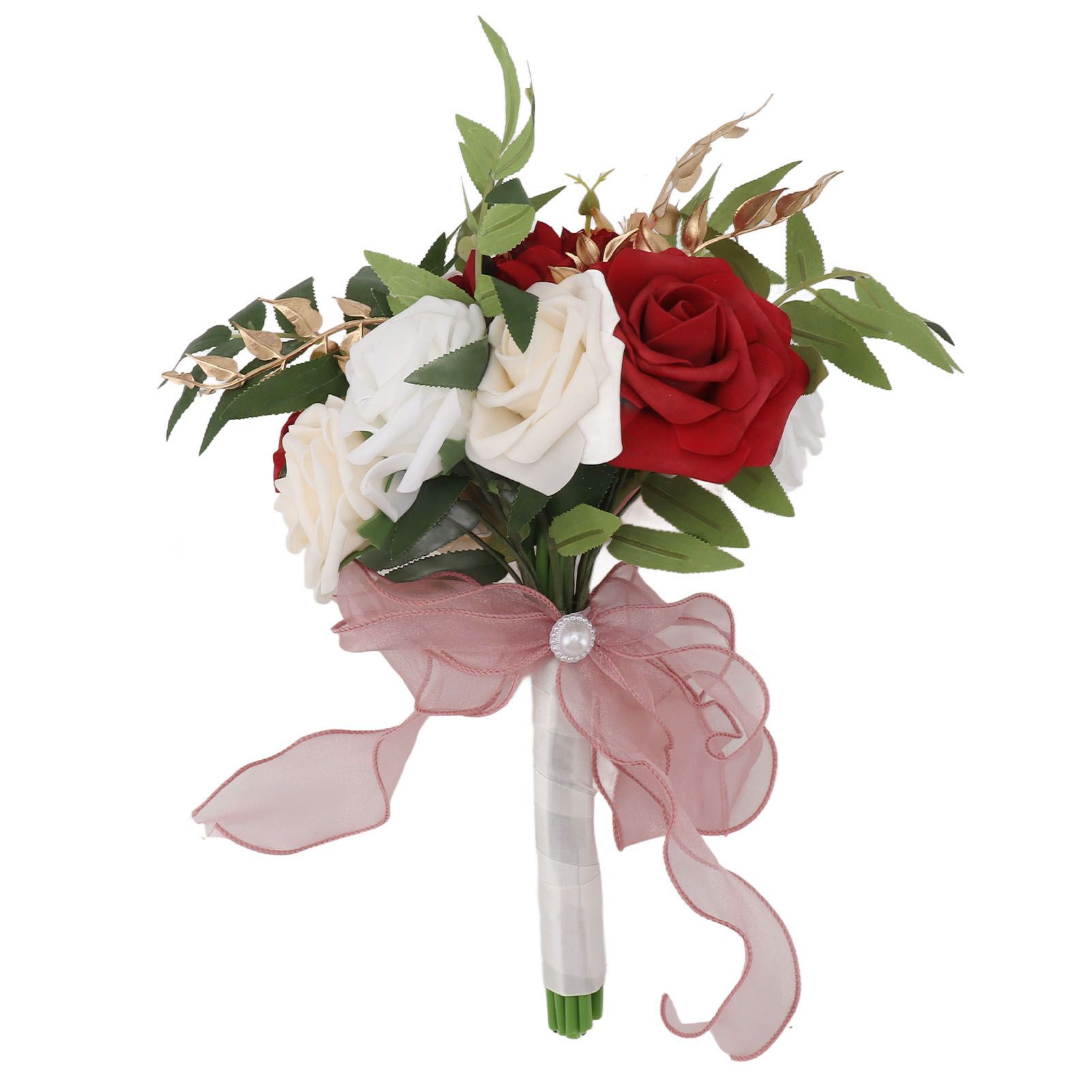 Wedding Bouquets Silk Plastic Realistic Romantic Hand Bouquet for Valentine's view 2