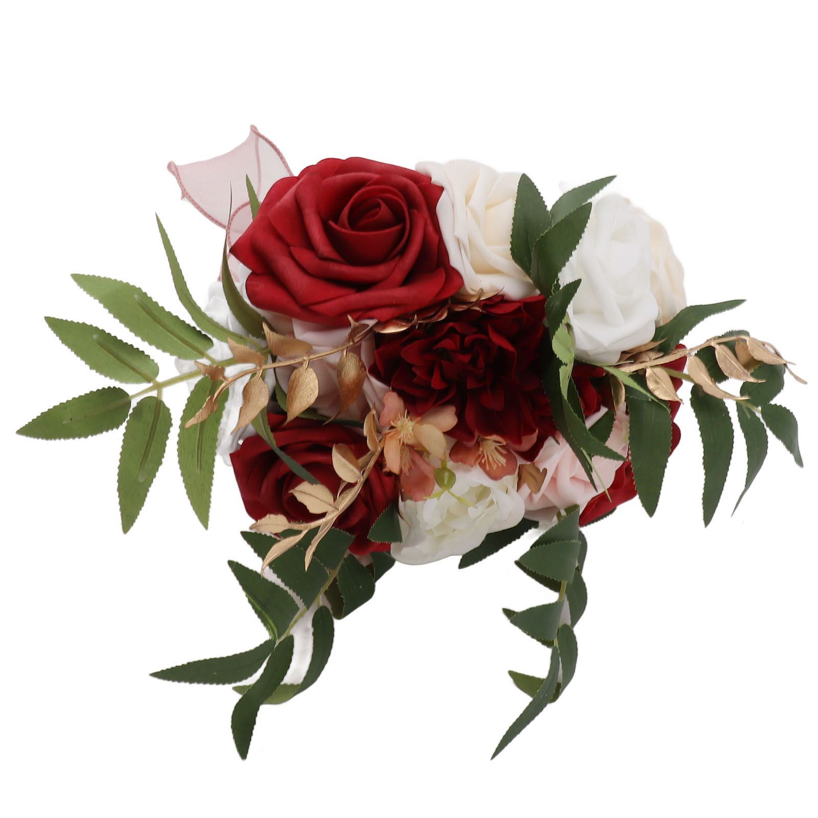 Wedding Bouquets Silk Plastic Realistic Romantic Hand Bouquet for Valentine's view 4