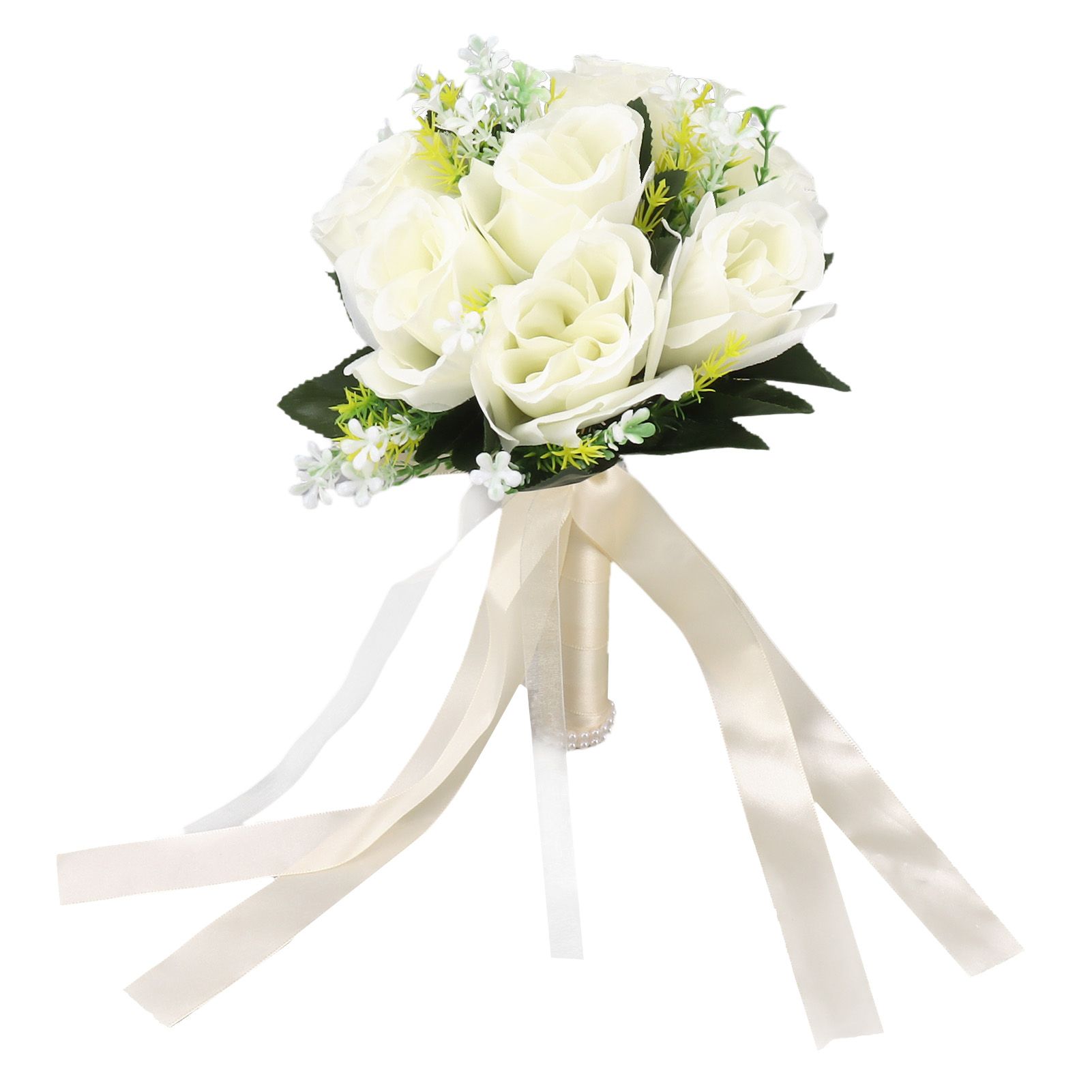 Wedding Bouquets Silk and Plastic Romantic Exquisite Comfortable Handle
