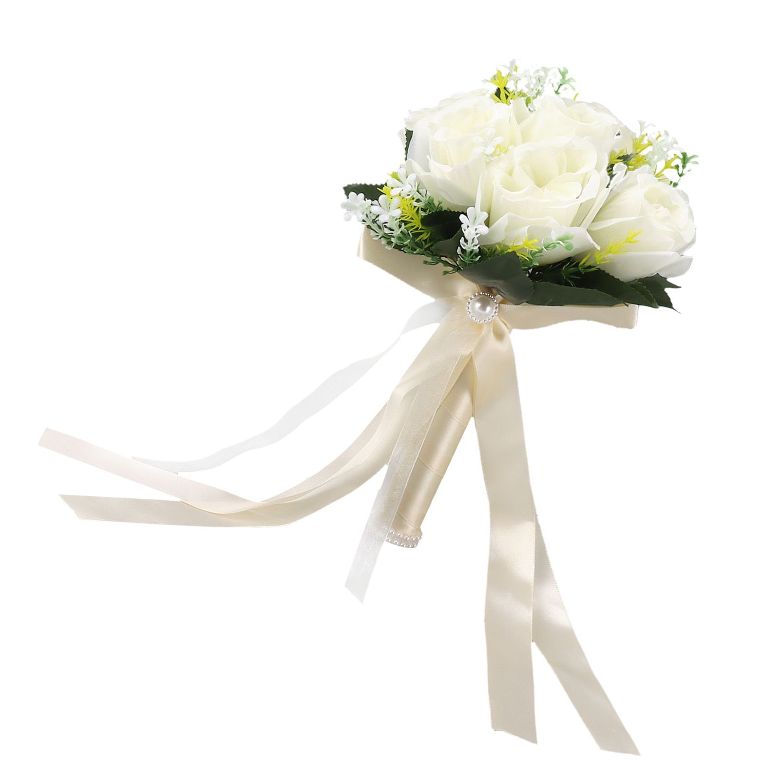 Wedding Bouquets Silk and Plastic Romantic Exquisite Comfortable Handle view 2