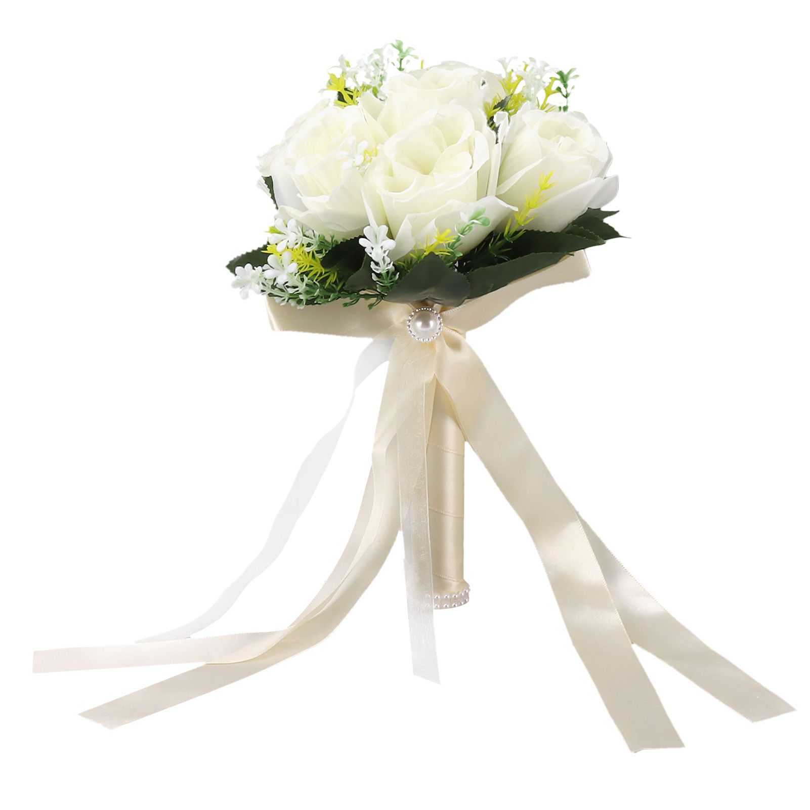 Wedding Bouquets Silk and Plastic Romantic Exquisite Comfortable Handle view 3
