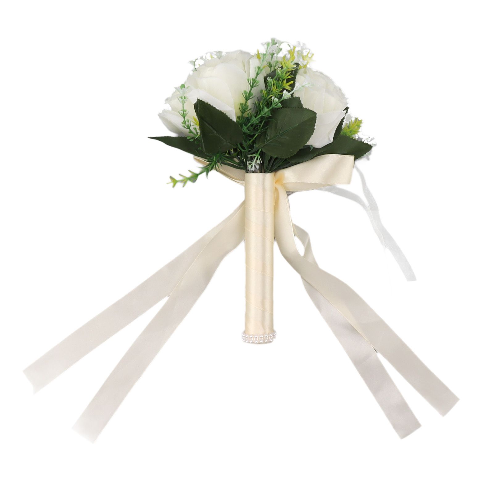 Wedding Bouquets Silk and Plastic Romantic Exquisite Comfortable Handle view 6