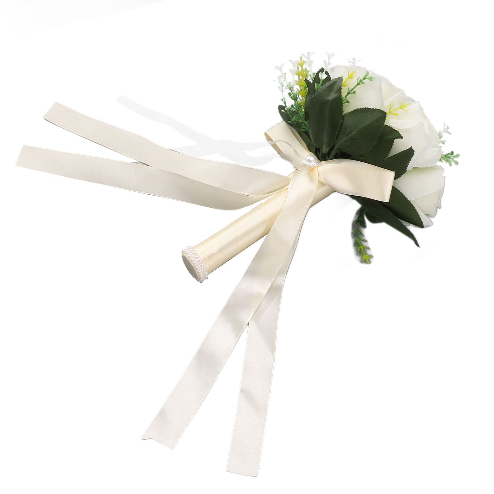 Wedding Bouquets Silk and Plastic Romantic Exquisite Comfortable Handle view 8