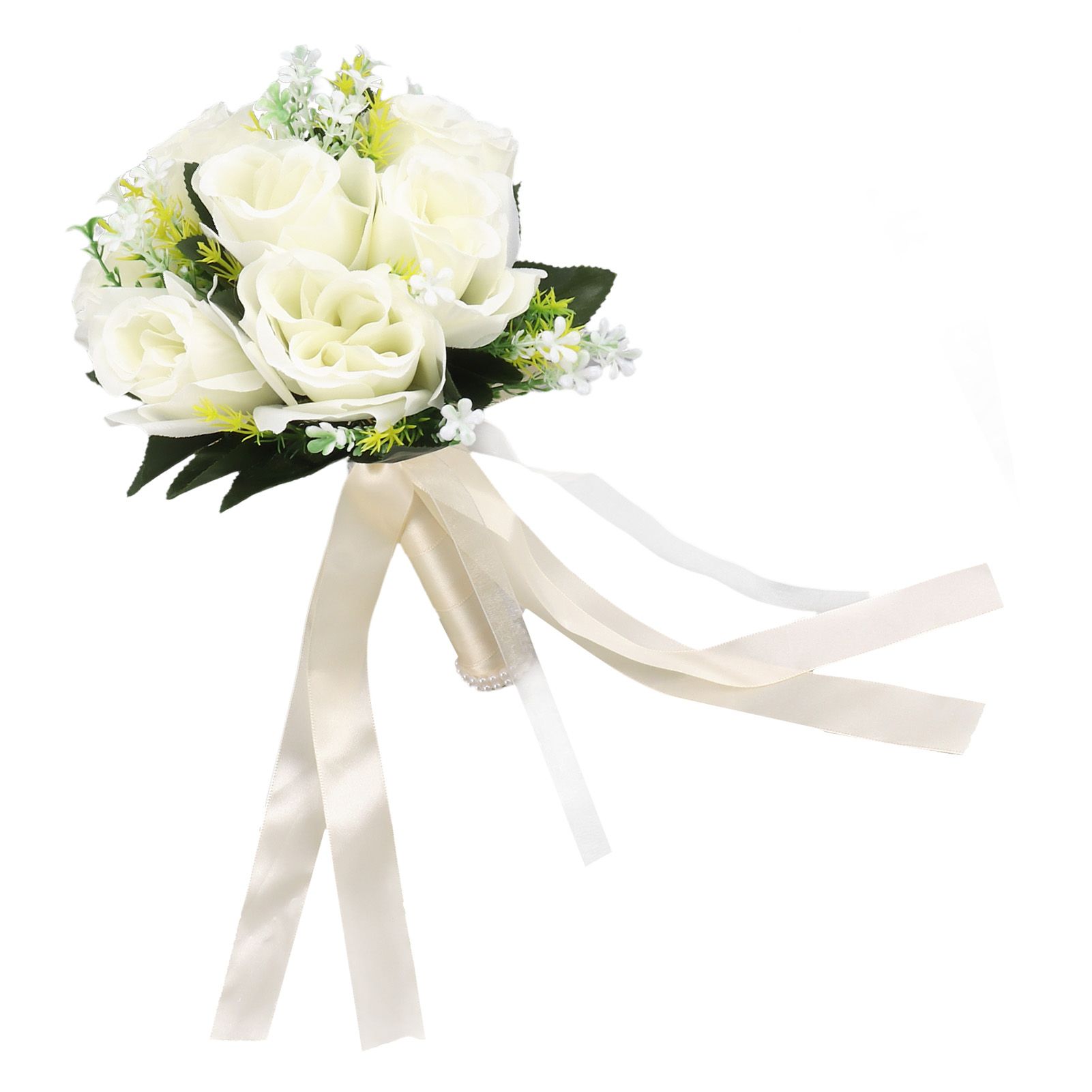 Wedding Bouquets Silk and Plastic Romantic Exquisite Comfortable Handle view 9