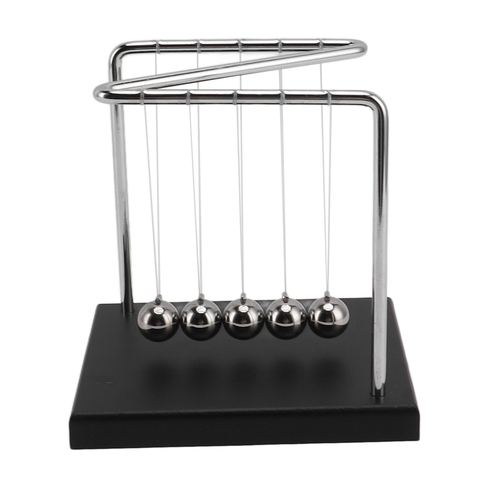 Balance Steel Swing Balls Z Shape N Shape Wooden Base Pendulum Ball for Home view 4