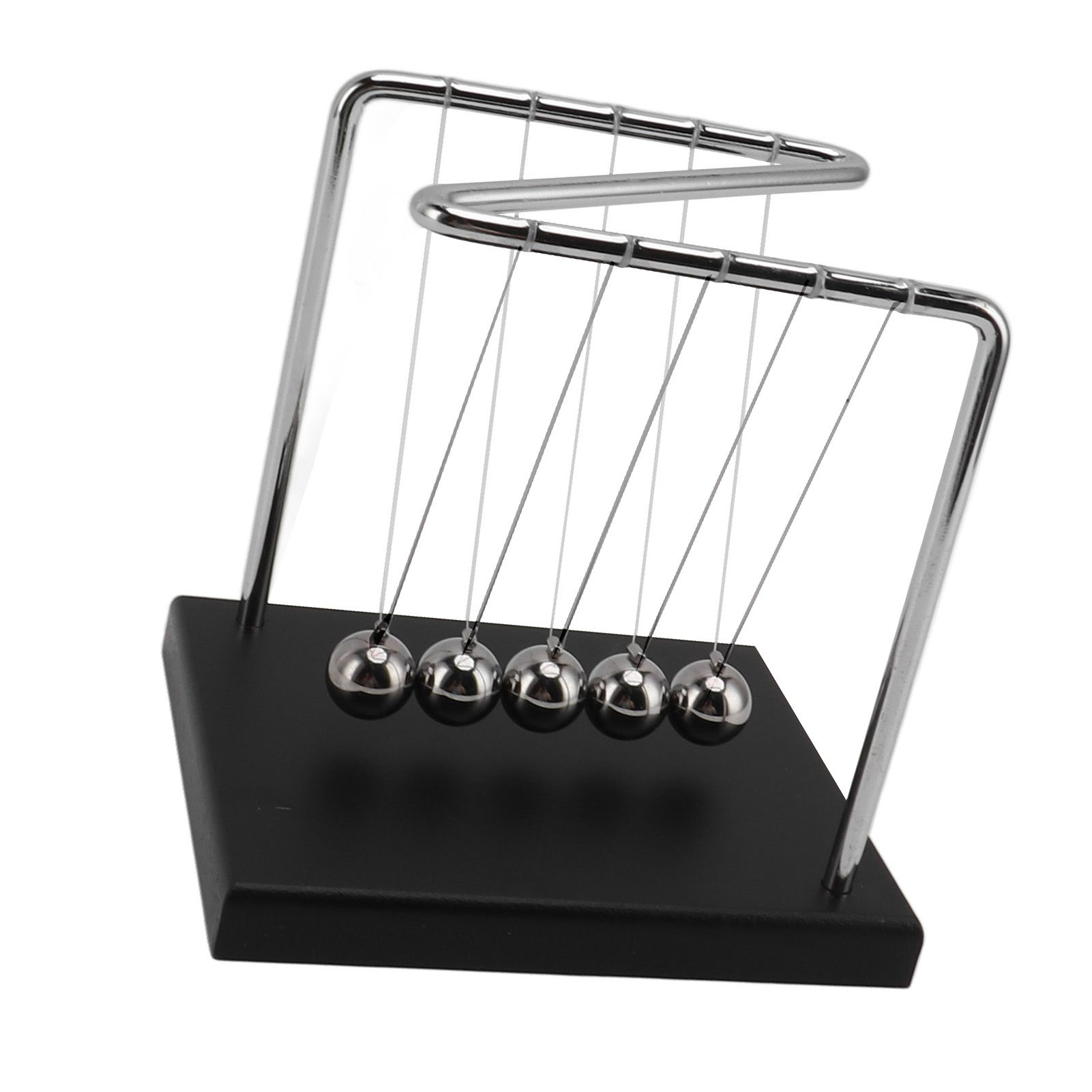 Balance Steel Swing Balls Z Shape N Shape Wooden Base Pendulum Ball for Home view 8