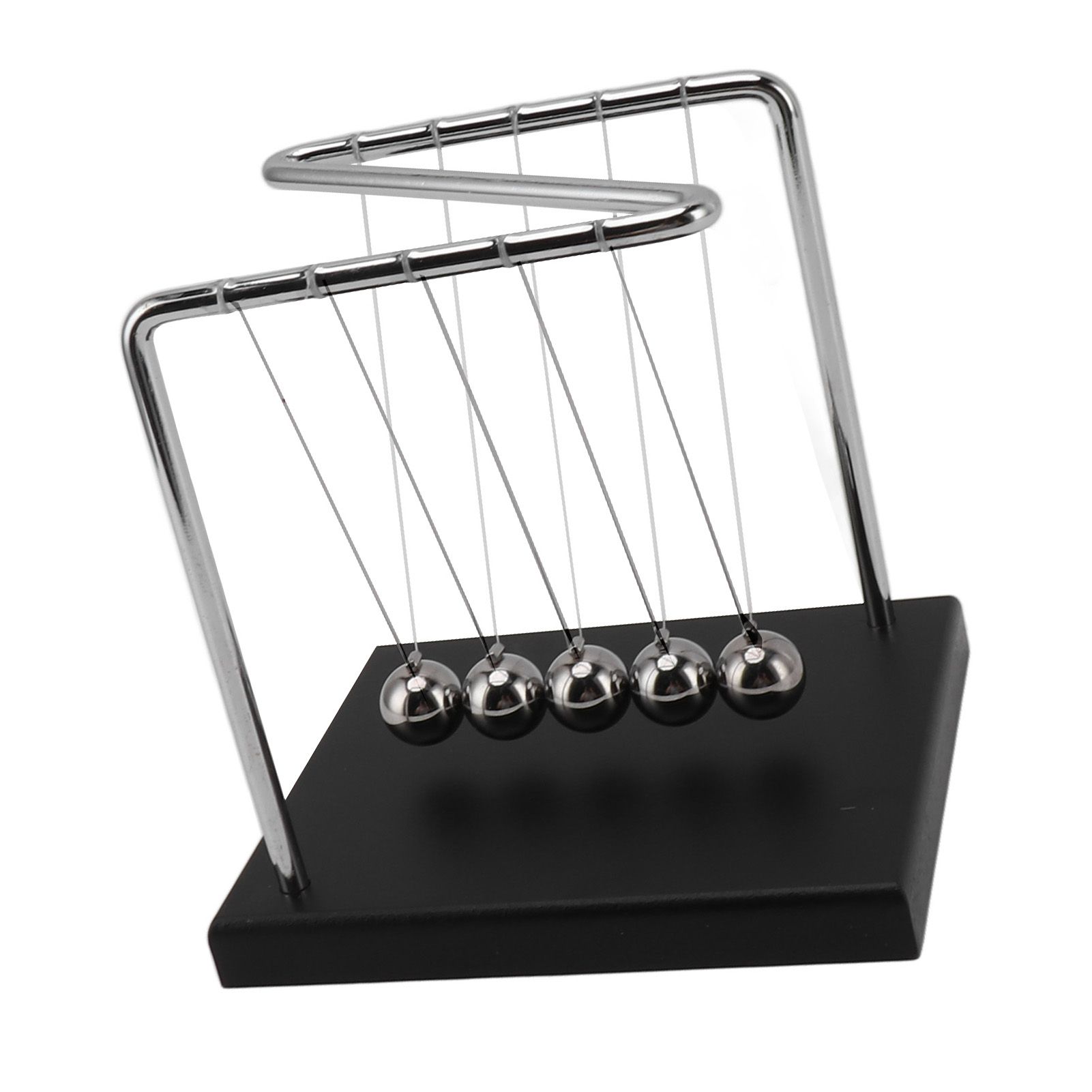 Balance Steel Swing Balls Z Shape N Shape Wooden Base Pendulum Ball for Home view 9