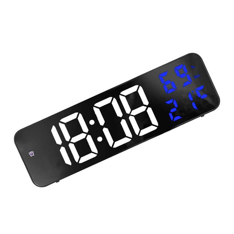 Mirror Large Digital LED Clock Home Electronic Alarm Clock Large Screen Plug view 4