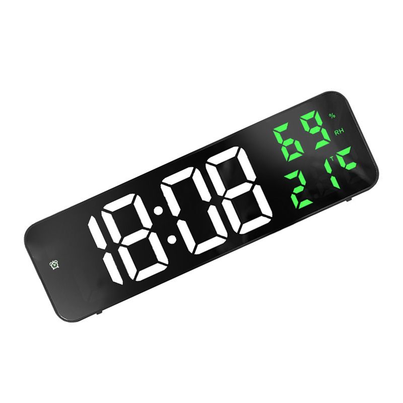 Mirror Large Digital LED Clock Home Electronic Alarm Clock Large Screen Plug view 4