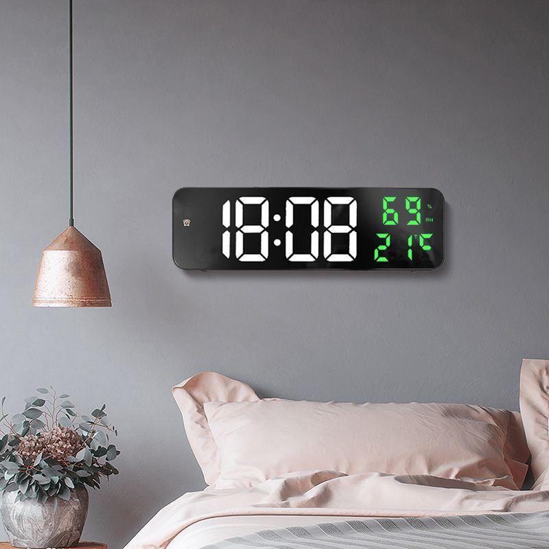 Mirror Large Digital LED Clock Home Electronic Alarm Clock Large Screen Plug view 5