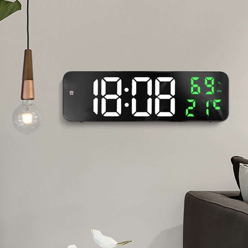 Mirror Large Digital LED Clock Home Electronic Alarm Clock Large Screen Plug view 10