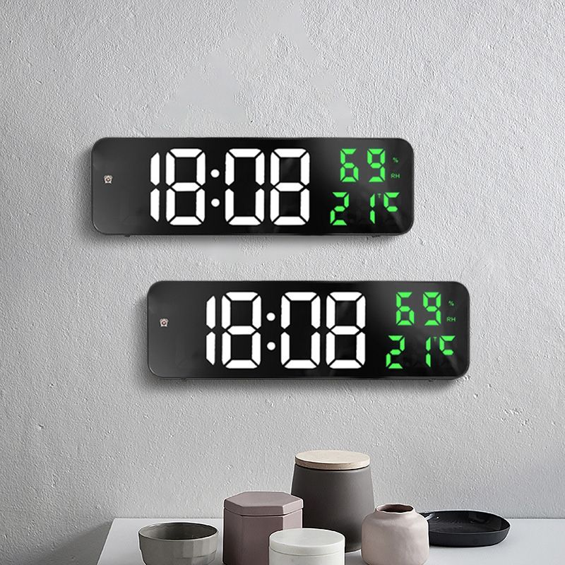 Mirror Large Digital LED Clock Home Electronic Alarm Clock Large Screen Plug view 11