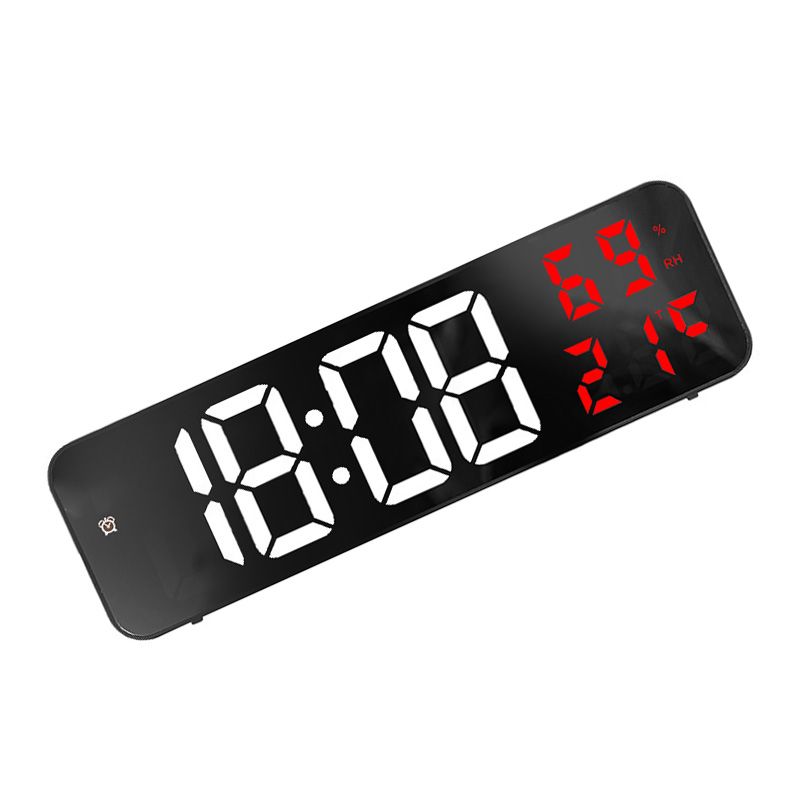 Mirror Large Digital LED Clock Home Electronic Alarm Clock Large Screen Plug view 4