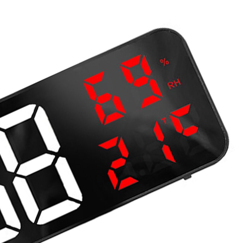 Mirror Large Digital LED Clock Home Electronic Alarm Clock Large Screen Plug view 7