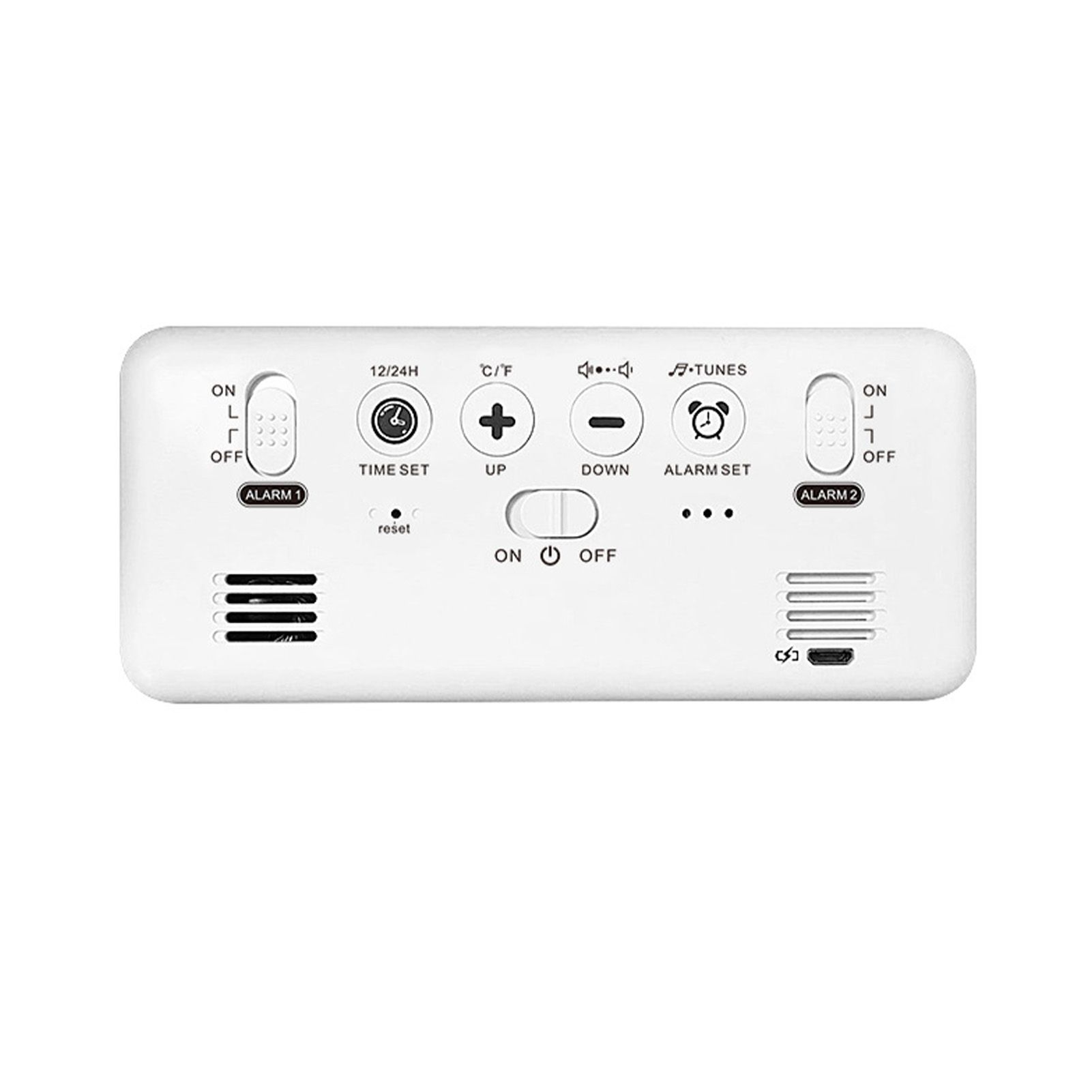 LED Alarm Electric Clock Multifunctional Exquisite Mirrored Surface Silent view 15