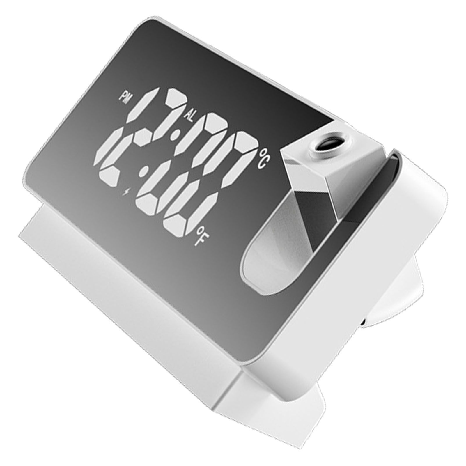 Projection Alarm Clock 360 Degree Flexible Adjust Creative LED Mirror Digital view 2