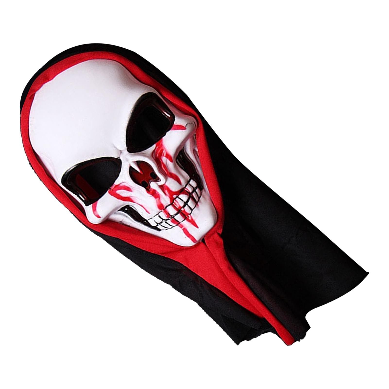 Skull Mask Skeleton Scary Ghost Death High Elastic Breathable Unisex Halloween view 3